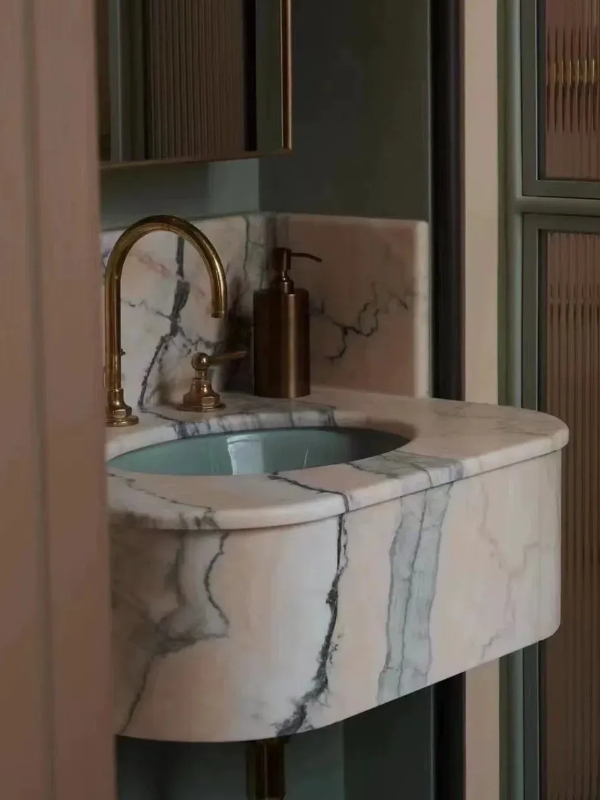 Rosa Portugal Marble vanity design